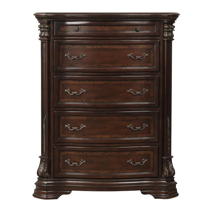 Homelegance Antoinetta Chest in Warm Cherry 1919-9 Half Price Furniture