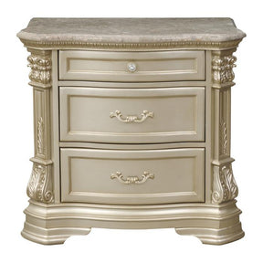 Homelegance Antoinetta Nightstand in Champagne Wood 1919NC-4 Half Price Furniture