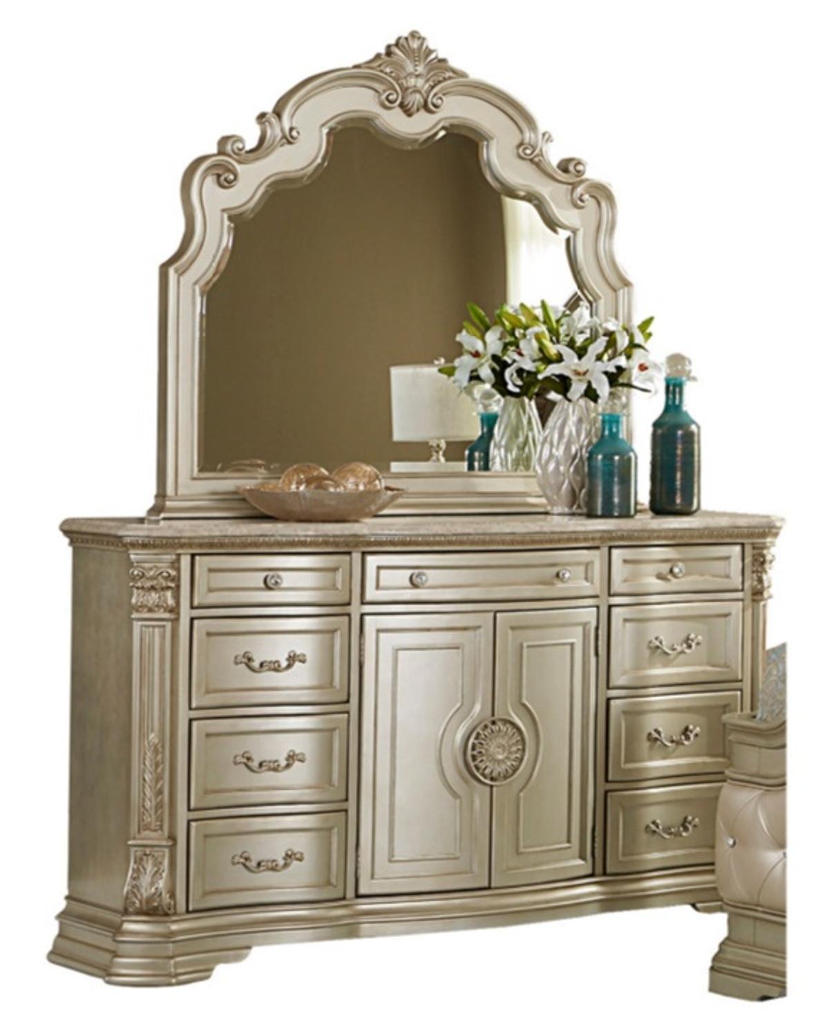 Homelegance Antoinetta Dresser in Champagne Wood 1919NC-5 - Dresser - Half Price Furniture