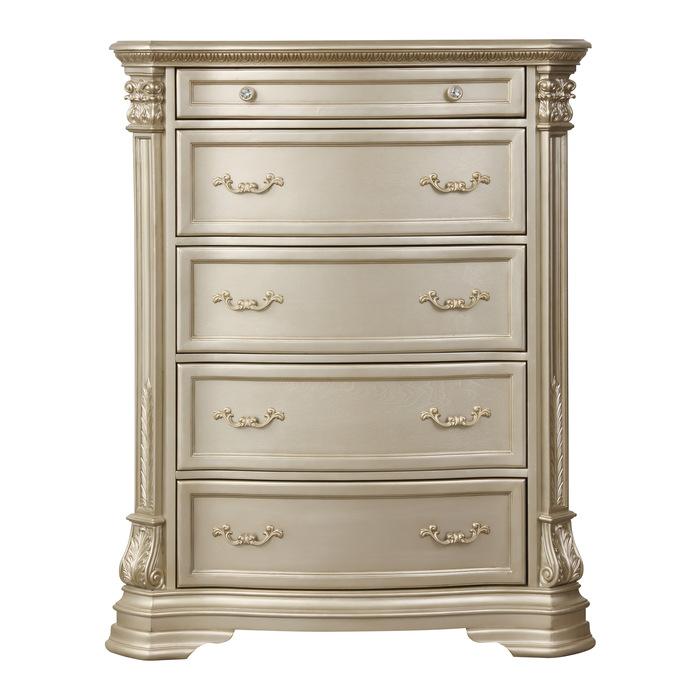 Homelegance Antoinetta Chest in Champagne Wood 1919NC-9 Half Price Furniture