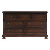 Homelegance Cumberland Dresser in Brown Cherry 2159-5 Half Price Furniture