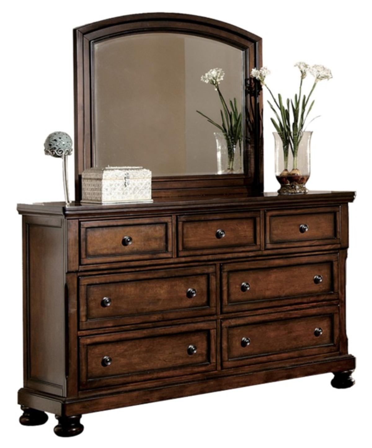 Homelegance Cumberland Dresser in Brown Cherry 2159-5 - Dresser - Half Price Furniture