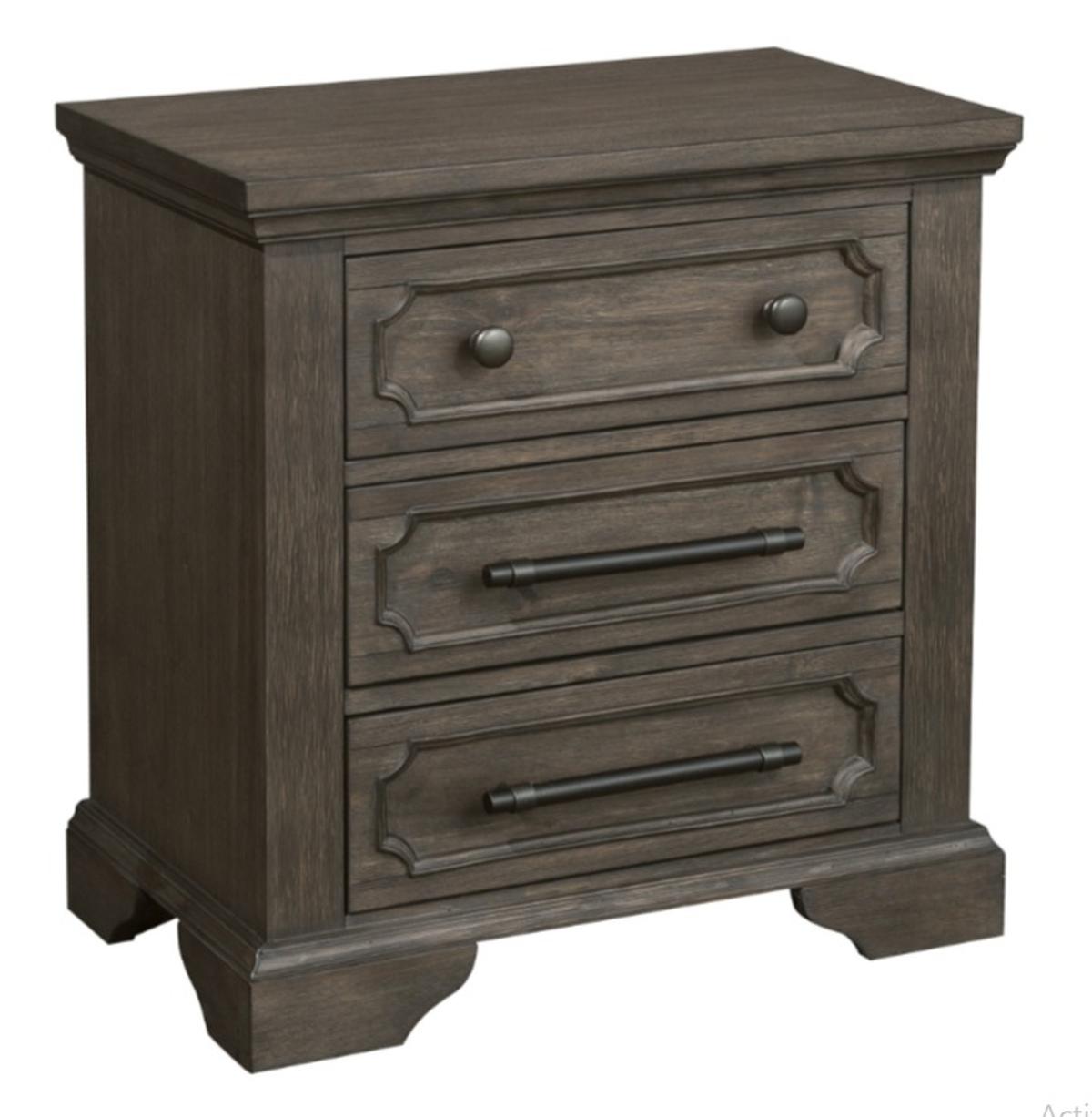 Homelegance Taulon Nightstand in Dark Oak 5438-4 - Half Price Furniture