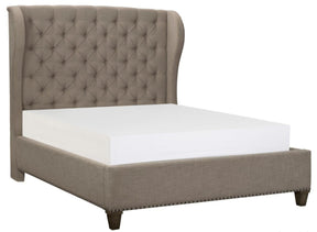 Homelegance Vermillion King Upholstered Panel Bed in Gray 5442K-1EK* - Half Price Furniture