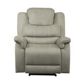 Homelegance Furniture Shola Power Reclining Chair in Gray Half Price Furniture