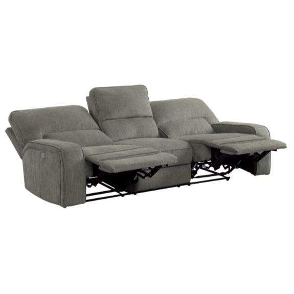 Homelegance Furniture Borneo Double Reclining Sofa in Mocha - Half Price Furniture