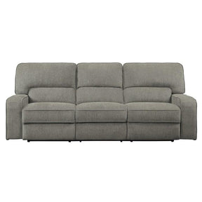 Homelegance Furniture Borneo Power Double Reclining Sofa in Mocha Half Price Furniture