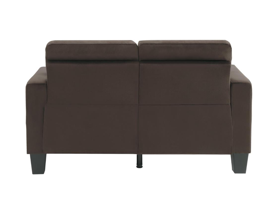 Homelegance Furniture Lantana Sofa in Chocolate 9957CH-3 Half Price Furniture