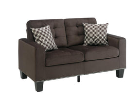 Homelegance Furniture Lantana Loveseat in Chocolate 9957CH-2 Half Price Furniture