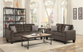 Homelegance Furniture Lantana Loveseat in Chocolate 9957CH-2 - Loveseat - Half Price Furniture