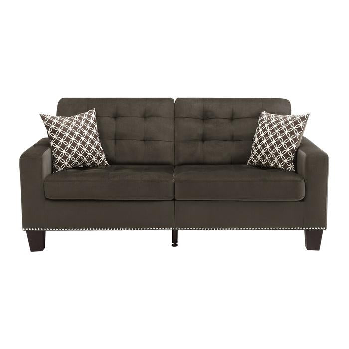 Homelegance Furniture Lantana Sofa in Chocolate 9957CH-3 Half Price Furniture