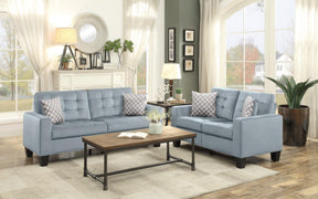 Homelegance Furniture Lantana Loveseat in Gray 9957GY-2 - Loveseat - Half Price Furniture