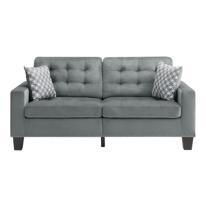 Homelegance Furniture Lantana Sofa in Gray 9957GY-3 Half Price Furniture