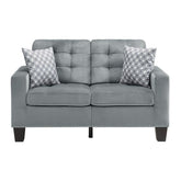 Homelegance Furniture Lantana Loveseat in Gray 9957GY-2 Half Price Furniture