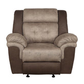 Homelegance Furniture Chai Glider Relcining Chair in 2 Tones Half Price Furniture