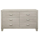 Homelegance Furniture Quinby 6 Drawer Dresser in Light Brown 1525-5 Half Price Furniture