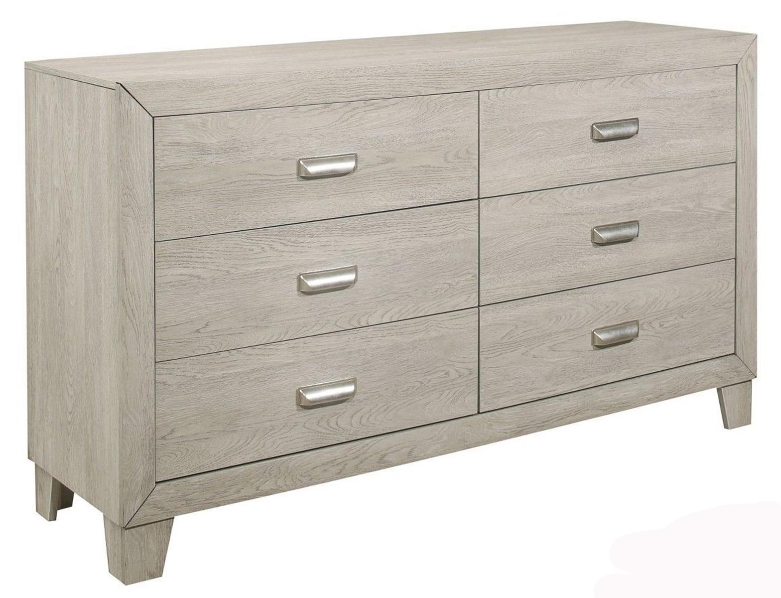 Homelegance Furniture Quinby 6 Drawer Dresser in Light Brown 1525-5 - Half Price Furniture