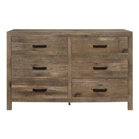 Homelegance Furniture Mandan 6 Drawer Dresser in Weathered Pine 1910-5 Half Price Furniture