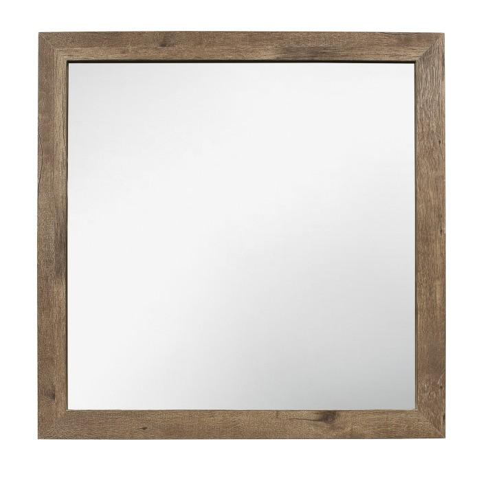 Homelegance Furniture Mandan Mirror in Weathered Pine 1910-6 Half Price Furniture