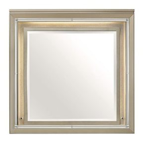 Homelegance Furniture Youth Loudon Mirror in Champagne Metallic B1515-6 Half Price Furniture