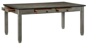 Homelegance Granby Dining Table in Coffee and Antique Gray 5627GY-72 - Half Price Furniture