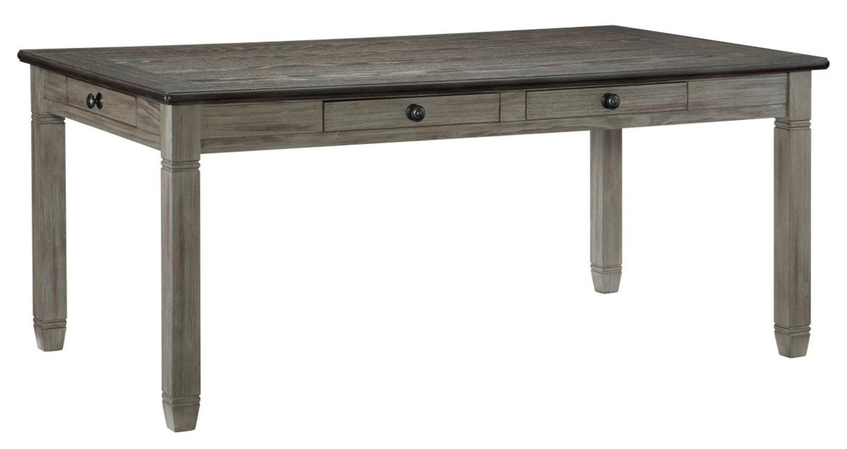 Homelegance Granby Dining Table in Coffee and Antique Gray 5627GY-72 - Half Price Furniture