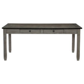 Homelegance Granby Dining Table in Coffee and Antique Gray 5627GY-72 Half Price Furniture