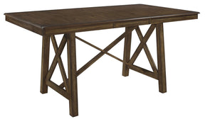 Homelegance Furniture Levittown Counter Height Table in Brown 5757-36 - Half Price Furniture