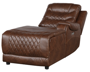 Homelegance Furniture Putnam Power Right Side Reclining Chaise with USB Port in Brown 9405BR-RCPW - Half Price Furniture