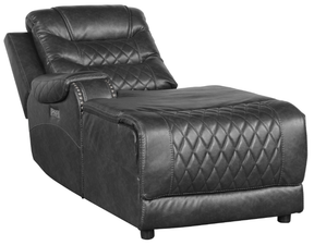 Homelegance Furniture Putnam Power Left Side Reclining Chaise with USB Port in Gray 9405GY-LCPW - Half Price Furniture