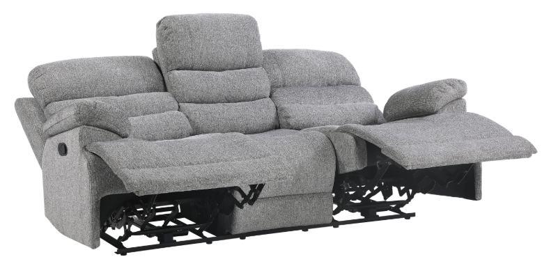 Homelegance Furniture Sherbrook Double Reclining Sofa in Gray - Sofa - Half Price Furniture