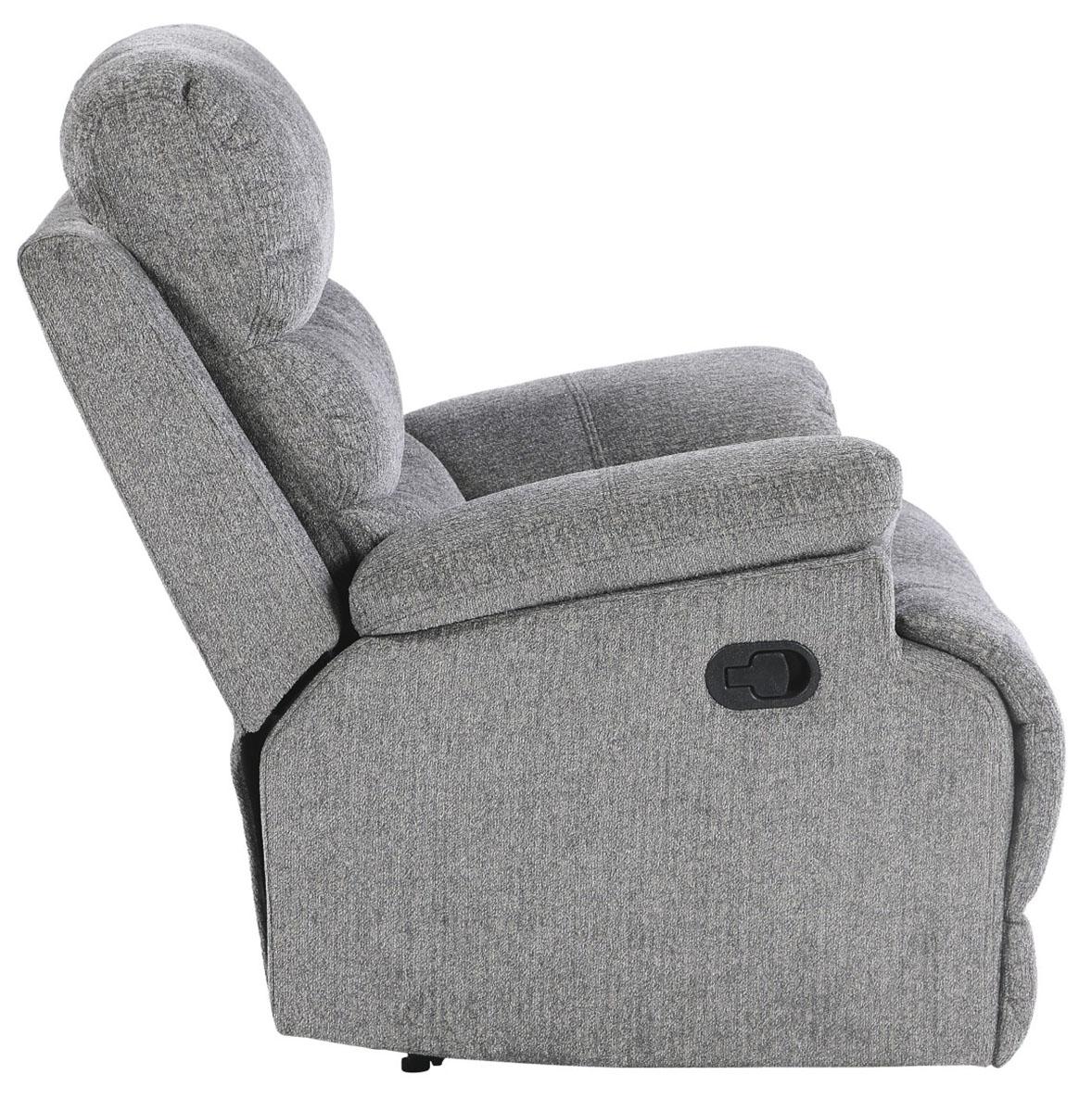 Homelegance Furniture Sherbrook Glider Reclining Chair in Gray - Recliner - Half Price Furniture