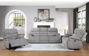 Homelegance Furniture Sherbrook Glider Reclining Chair in Gray - Half Price Furniture