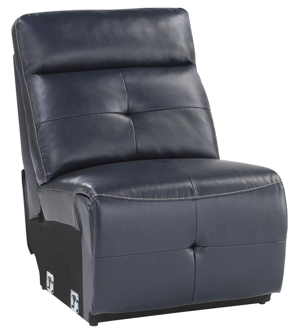 Homelegance Furniture Avenue Armless Chair in Navy 9469NVB-AC - Half Price Furniture