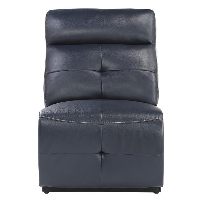 Homelegance Furniture Avenue Armless Chair in Navy 9469NVB-AC Half Price Furniture