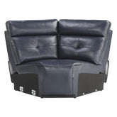 Homelegance Furniture Avenue Corner Seat in Navy 9469NVB-CR Half Price Furniture