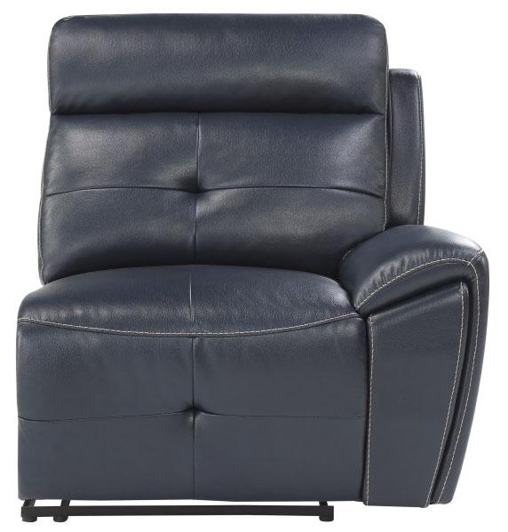 Homelegance Furniture Avenue Right Side Reclining Chair in Navy 9469NVB-RR - Chair - Half Price Furniture