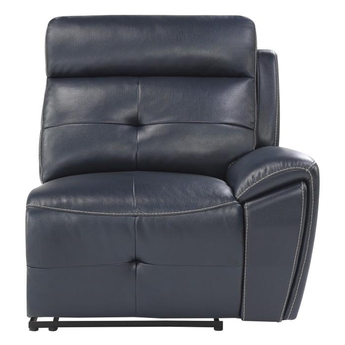 Homelegance Furniture Avenue Right Side Reclining Chair in Navy 9469NVB-RR Half Price Furniture