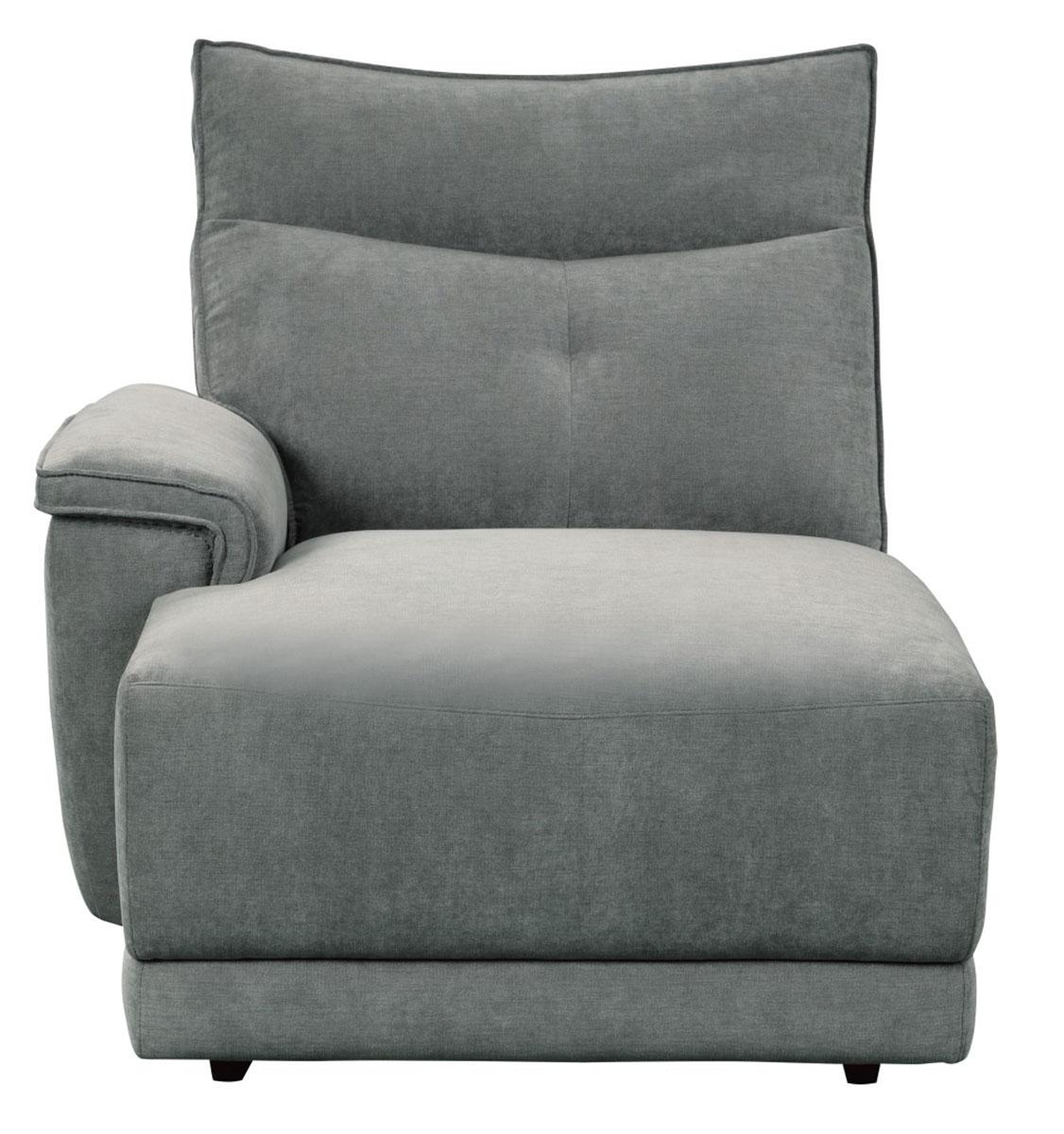 Homelegance Furniture Tesoro Left Side Chaise in Dark Gray 9509DG-5L - Half Price Furniture