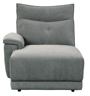 Homelegance Furniture Tesoro Left Side Chaise in Dark Gray 9509DG-5L - Half Price Furniture