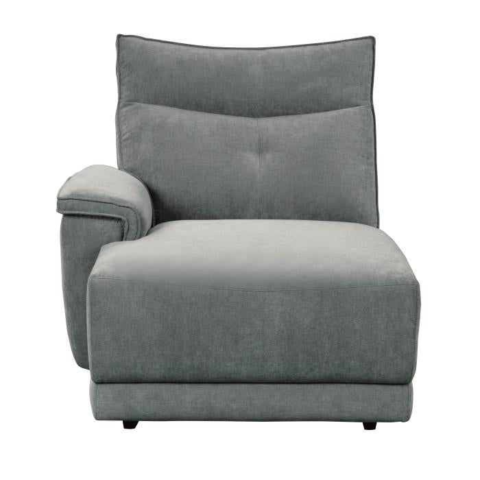 Homelegance Furniture Tesoro Left Side Chaise in Dark Gray 9509DG-5L Half Price Furniture