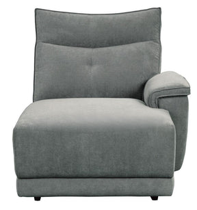 Homelegance Furniture Tesoro Right Side Chaise in Dark Gray 9509DG-5R - Half Price Furniture