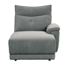 Homelegance Furniture Tesoro Right Side Chaise in Dark Gray 9509DG-5R Half Price Furniture