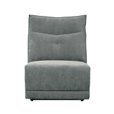 Homelegance Furniture Tesoro Armless Chair in Dark Gray 9509DG-AC Half Price Furniture