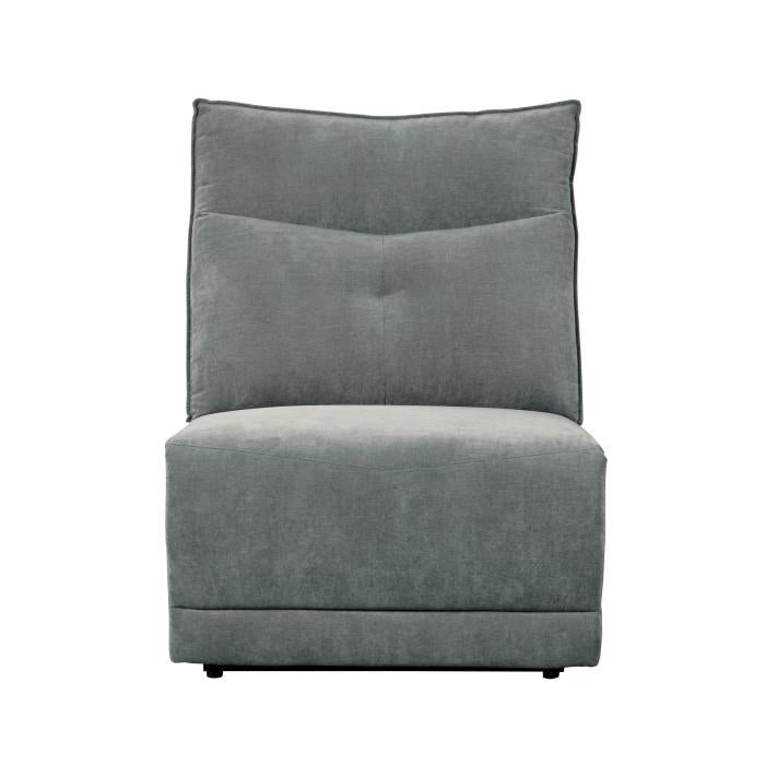 Homelegance Furniture Tesoro Armless Chair in Dark Gray 9509DG-AC Half Price Furniture