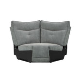 Homelegance Furniture Tesoro Corner Seat in Dark Gray 9509DG-CR Half Price Furniture