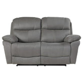 Homelegance Furniture Longvale Power Double Reclining Loveseat with Power Headrests Half Price Furniture