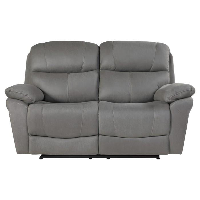 Homelegance Furniture Longvale Power Double Reclining Loveseat with Power Headrests Half Price Furniture