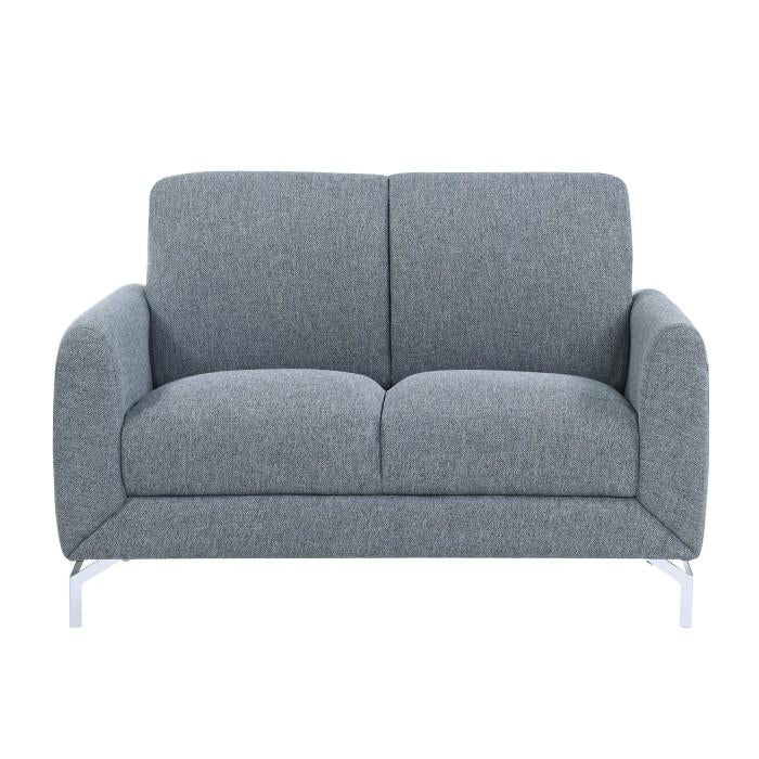 Homelegance Furniture Venture Loveseat in Blue Half Price Furniture