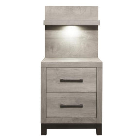 1577-4P*-Bedroom (2) Night Stand with Wall Panel Half Price Furniture